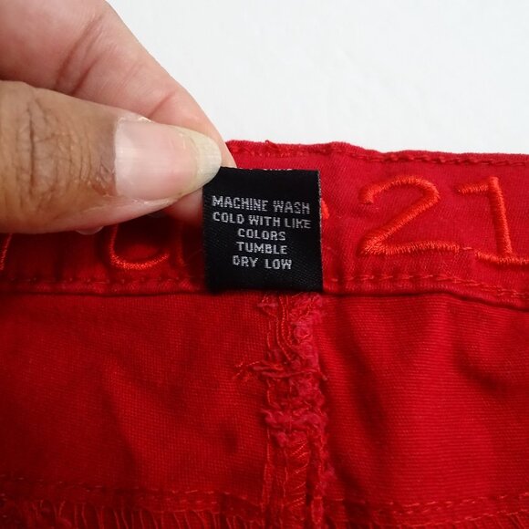 Rue21 Red Super Skinny Jeans Juniors Women Size 5-6 Regular Pockets - Picture 5 of 10